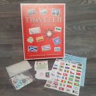 Harris World Stamp Album Traveler Worldwide 2 Ring Binder Pages  Stamps Euc 