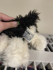 Russ Berrie Gizmo Puppy Dog Plush Black White Stuffed Animal 23207