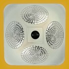 Antique vintage 1930s-1940s Art Deco Nouveau Frosted Ceiling Light Fixture