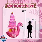 7ft Inflatable Christmas Tree Decorations pink Inflatable Flaming