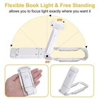 Usb Rechargeable Clip On Book Led Light Dimmable Lamp For Reading In Bed 