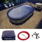 Colourtree Inground Above Ground Winter Pool Cover Oval   We Make Custom Sizes 