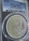 2018 S  Africa Krugerrand - 1 Oz Silver - First Week Strike - Pcgs - Ms70