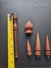 5 Small Random Carved Wooden Pieces Antique