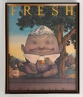 Framed Rainier Beer Fresh Poster 21 5x17 5 Humpty Style Vintage Advertising