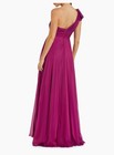 Mac Duggal Dress Size 2 Evening Gown New One Shoulder Raspberry