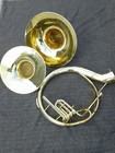Sousaphone Double Bells  22  17   In Golden Polish   Mouthpc   Cases   Free Ship