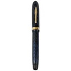 Conklin Nozac Fountain Pen  Blue Herringbone V-line   14k Gold Nib ef Flexible