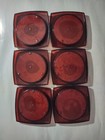6 Vintage 1960 s Acrylic Lucite Drink Coasters Bar Ware