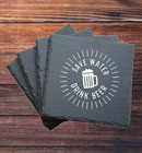 Save Water Drink Beer Slate Coaster Set Of 4 Gift Brew Craft Beer Dad Gift