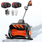 16   21v Cordless Snow Shovel Battery Powered Electric Snow Blower 2x 3000mah