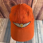 Vintage Army Aviation Solo Orange New Era Hat Size Medium Rare 70s  Pilot