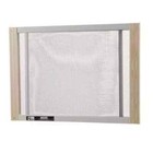 Adjustable Aluminum Window Screen 25 In x 10 In  Grey Wood Frame For Fresh Air