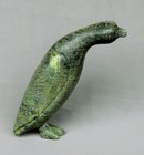 Mike Kotaigo B1934 Canadian Inuit Eskimo Art Stone Carving Arctic Bird Sculpture