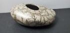 Vintage Planter Pot Small Bronze Gold Faux Rock Stone Look Made In Portugal
