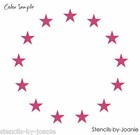 Joanie Stencil Patriotic Americana Flag 13 Stars Circle Cornole Betsy Ross 1776
