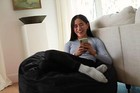 Bean Bag Chair - Plush  Ultra Soft - Memory Foam Bean Bag Chair