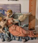 Vtg 1998 Young   s Guardian Angel Collection 32108 Angel Lying On Cloud With Baby