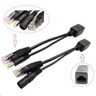 Pack 10 Pairs Power Over Ethernet Poe Adapter Injector Splitter Kit Poe Cable