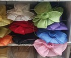 Wide Brim Bow Flower Sinamay Kentucky Derby Wedding Hat Church Dressy Bucket