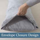  Sherpa Body Pillow Cover  Ultra Soft Faux Fur Body 20  X 54  Sherpa Grey
