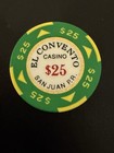  25 El Convento San Juan Puerto Rico Casino Chip Con-25a   vintage  