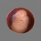 Vtg Hand Turned Artist Signed Round Eucalyptus Wood Bowl-5x5x2 5     Euc