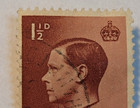 Great Britain Postage   King Edward Viii   1  d Red Stamp   Posted used   1936  5