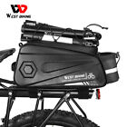 West Biking Waterproof Hard Shell Mtb Bike Pannier Bicycle Rear Rack Pack Bag