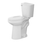 21  Tall Elongated Two Piece Toilet Single Flush For Elderly Tall Person White