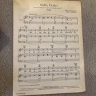 Vintage Hello Dolly Sheet Music Piano Voice Guitar Ukulele 1963 Herman Channing