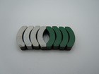 Aurora Model Motoring Tjet Green white Magnets   Nos   4 Sets   Use W afx Nonmag