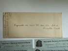 1919 1920 Los Angeles Security Trust Savings Bank 6 Cancelled Checks   Envelope