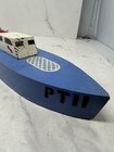 Vintage Handmade Folk Art Pt Boat Wooden Model Wwii Naval Ship 17    Long