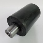 4  X 6  Steel Nose Roller With Shaft  axle  For Roll Off Containers