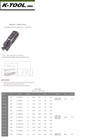 K Tool 1 98    Serator Indexable Carbide Insert End Mill S200 1-1 2    Shank Milling