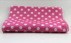 Pink With White Polka Dots Print  Fabric Felt Sheet Craft Felt 9x12 New