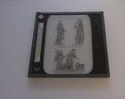 Glass Magic Lantern Slide 12th Century Clothing C1890 Drawing Medieval 