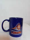 Rare  Lionel Trains Coffee Mug Navy Blue Ceramic Cup Orange Train Logo