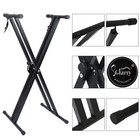 Adjustable Music Keyboard Electric Piano X-stand Iron Dual Tube Standard Rack