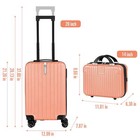 2pcs Luggage Two Piece Rolling Luggage Set Lightweight With Hook 20      14    