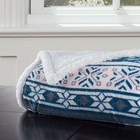 Reversible Fleece Blanket 50 X 60 Inch Sherpa Throw Cozy Blanket For Couch  Bed