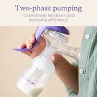 Lansinoh Manual Breast Pump For Breastfeeding  Portable Hand Pump With Bottle Ni