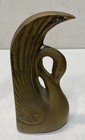 Vintage Brass Swans  Pair Of Art Deco Bookends  Decorative Figurines