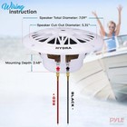 6 5  Dual Marine Speakers     200w 2-way Waterproof Outdoor Audio System With Poly