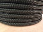 1 2   X 100 Ft  Double Braid-yacht Braid Polyester Rope  Us Made Black 