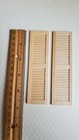 Dollhouse Shutters Louvered 1 Pair Unfinished Wood 1 12 Scale 4 11 16  Hw5025