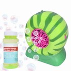 Play Day Watermelon Bubble Blower With 4oz Scented Bubble Liquid  For Kids 3 