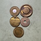 Lot Of 5  New York One Local Fare Transit Token Lot