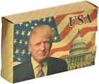 New Donald Trump Gold Foil Waterproof Plastic Playing Poker Deck Game Cards Usa